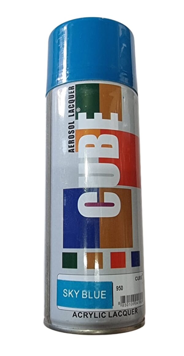 CUBE COLOR SPRAY SKY BLUE | COLOUR SPRAY | BLUE COLOUR SPRAY |  COLOR SPRAY | SPRAY COLOUR |  SPRAY | BLUE SPRAY| ACCESSORIES