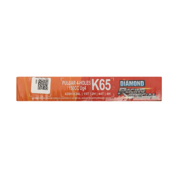 DIAMOND CHAIN SPROCKET KIT K65 BAJAJ PULSAR 150 UG4 4-H |DIAMOND CHAIN KIT | CHAIN CHAKKAR - Image 2