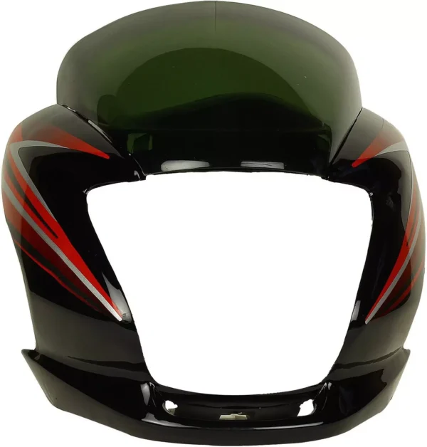 VISOR PASSION PRO BLACK & RED | 2010 DIGITAL METER KICK START DRUM  | MORROW | MORO | VISOR | PASSION PRO VISOR - Image 2