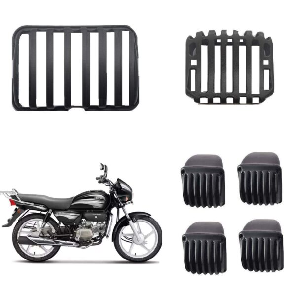 SPLENDOR COMBO GRILL BLACK | HEADLIGHT JADI | MOTORCYCLE JHADI | GRILL | ACCESSORIES - Image 2