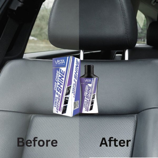 VISTA VINYL & LEATHER SHINE 110ML | VISTA INTERIOR SHINE POLISH 110ML | POLICE | VISTA POLISH | ACCESSORIES - Image 2